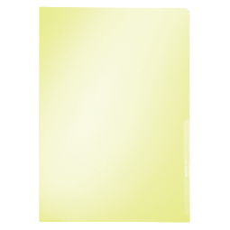 Pochette coin Leitz Premium Copy safe A4 PVC 0,15mm jaune
