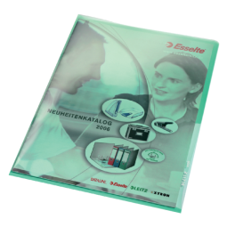 Pochette coin Leitz Premium Copy safe A4 PVC 0,15mm vert