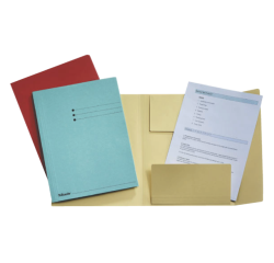 Folder 3 flaps Esselte A4 Manilla 275g Blue - Pack of 50