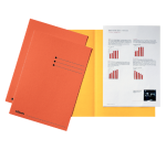 Esselte filing folder, orange, 180 g/m² cardboard, pack of 100 pieces