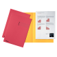 Esselte chemise de classement, rouge, carton de 180 g/m², paquet de 100 pièces