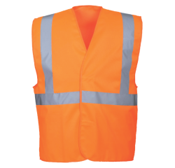 Portwest hi-vis band and brace vest orange - size l/xl