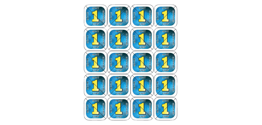 Combicraft Breakable Token 200 Pieces Blue