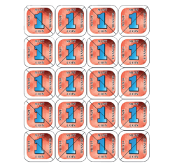 CombiCraft breakable token 200 pieces red