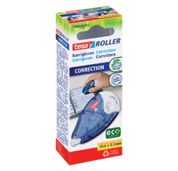Roller Correcteur rechargeable tesa® ecoLogo® 8,4mmx14m boîte à accrocher