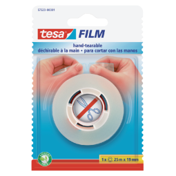 Plakband  tesafilm® 25mx19mm handscheurbaar transparant