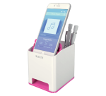 Pennenhouder Leitz WOW wit/roze