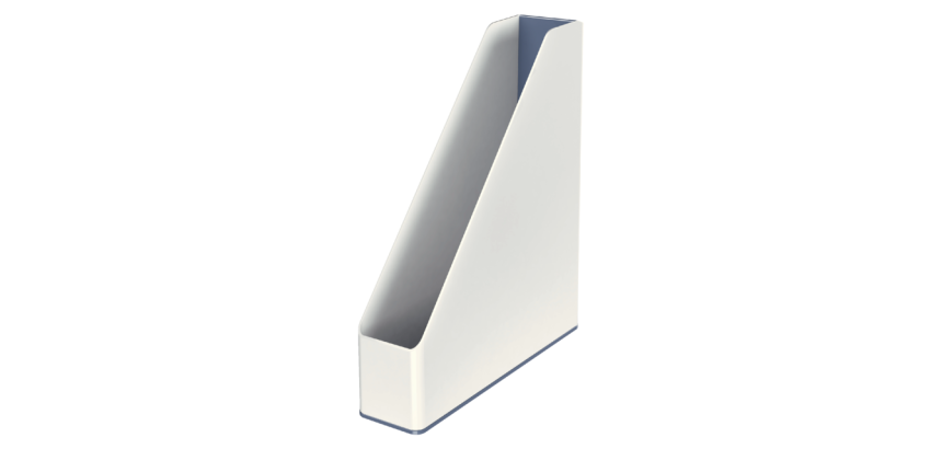 Leitz WOW Dual white/gray magazine rack