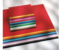 Folia carton photo coloré, ft A4, paquet de 50 feuilles de 10 couleurs assorties