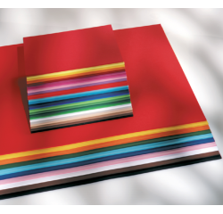 Folia carton photo coloré, ft A4, paquet de 50 feuilles de 10 couleurs assorties