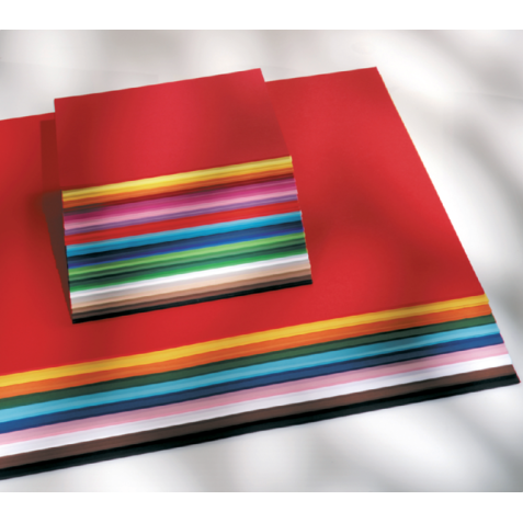 Folia gekleurd fotokarton, ft A4, pak van 50 vel in 10 geassorteerde kleuren