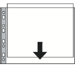 Perforated recycled Esselte landscape A3 sleeves polypropylene 8/100 textured - Box of 50