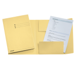 Esselte A4 Manila 3-Flap Folder 275g Yellow