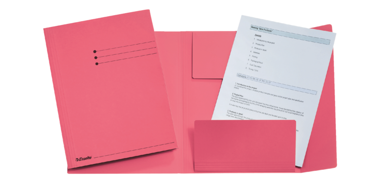 Esselte 3-Klappen-Mappe A4 Manila 275g Rosa