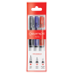 Pinceaux à réservoir Caran d’Ache Medium Large pointe feutre 3 pièces