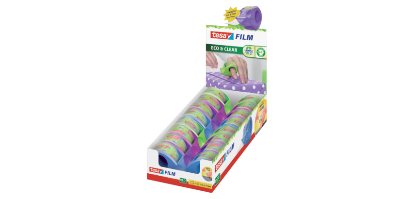tesafilm® Mini ecoLogo® Dispenser + Eco&Clear Tape 10m x 19mm