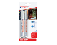 Marqueur craie edding 4095 ogive 2-3mm blanc blister 2 pièces