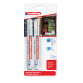 Krijtstift edding 4095 rond 2-3mm wit blister à 2 stuks
