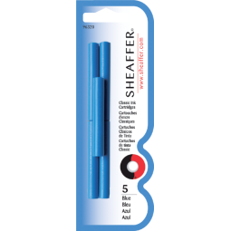 Inktpatroon Sheaffer skrip classic blauw blister à 5 stuks