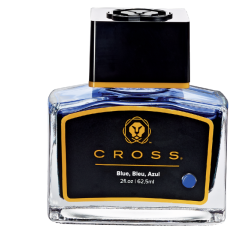 Encre stylo plume Cross bleu