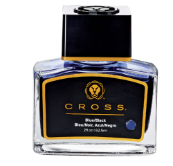 Encre stylo plume Cross bleu/noir