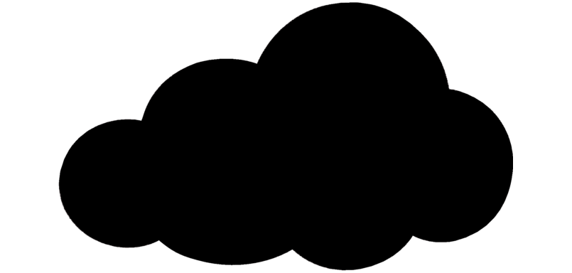 Kreidetafel Securit Wolke 48x29cm