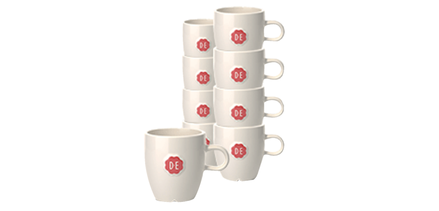 Tasse Douwe Egberts Lungo 150ml blanc
