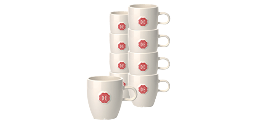 Tasse Douwe Egberts Lungo 150ml blanc