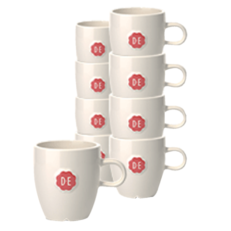 Kopje Douwe Egberts Lungo 180ml wit