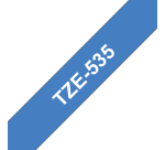 Labeltape Brother P-touch TZE-535 12mm wit op blauw