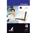 Kangaro papier carbone, ft A4 (21 x 31 cm), noir, paquet de 10 feuilles