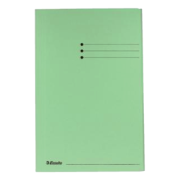Dossiermap Esselte folio 3 kleppen manilla 275gr groen
