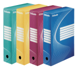 Boîte à archives Esselte Boxycolor 80mm 352x250mm bleu