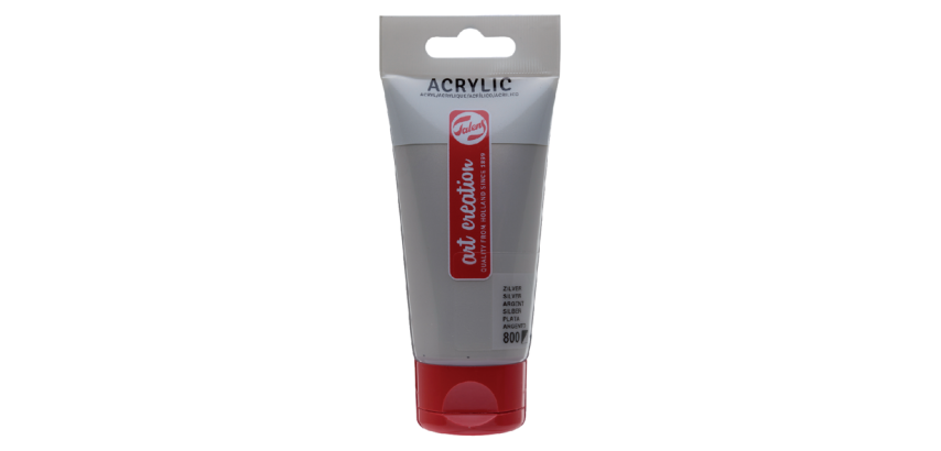 Peinture acrylique Talens Art Creation 800 Argent tube 75ml