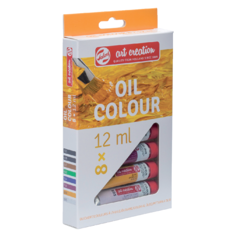 Peinture à l'huile Talens Art Creation assorti blister 8 pièces