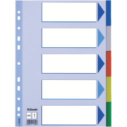 Esselte intercalaires 5 onglets