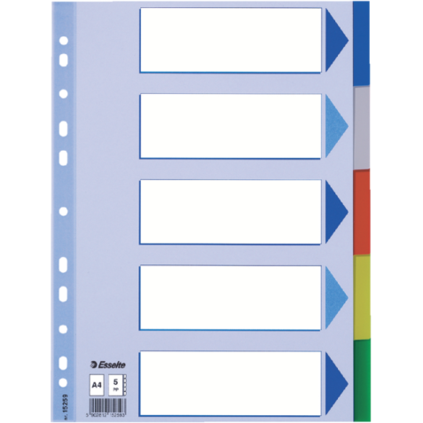 Esselte intercalaires 5 onglets