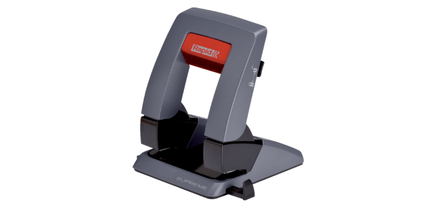 Perforateur Rapid SP30 Press Less 2 trous 30 feuilles noir/gris