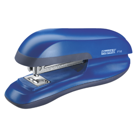 Agrafeuse Rapid Fashion F16 demi-bande 20 feuilles bleu