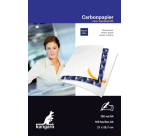 Kangaro papier carbone, ft A4 (21 x 29,7 cm), bleu, paquet de 100 feuilles