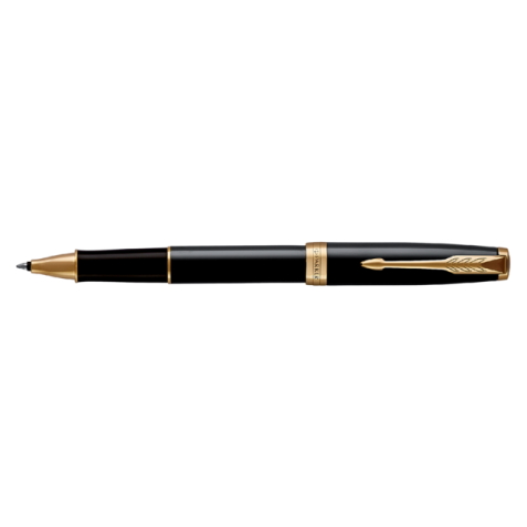 Rollerpen Parker Sonnet black lacquer GT fijn