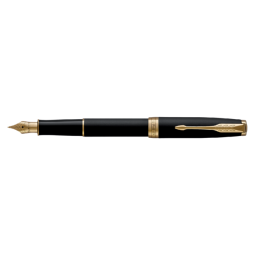 Vulpen Parker Sonnet matte black lacquer GT medium