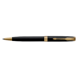 Stylo bille Parker Sonnet Matte Black Lacquer GT Medium