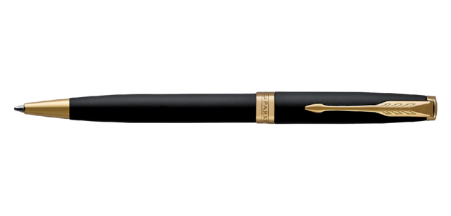 Balpen Parker Sonnet matte black lacquer GT medium
