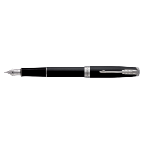 Stylo plume Parker Sonnet Matte Black Lacquer CT Medium