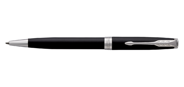 Stylo bille Parker Sonnet Matte Black Lacquer CT Medium