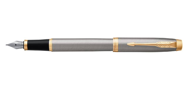 Stylo plume Parker IM Brushed Metal GT Medium