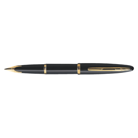 Vulpen Waterman Carene Sea black lacquer GT medium