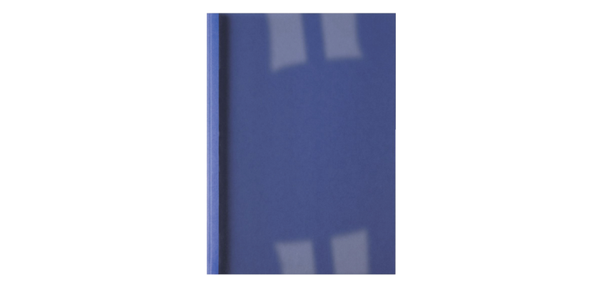 Couverture de reliure thermique GBC A4 3mm lin bleu foncé 100 pièces