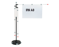 Tekeninghouder MAUL met mobiele voet grijs